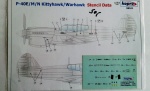 98101 P-40E/M/N Kittyhawk/Warhawk Stencil Data