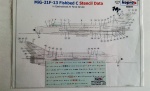 98369 MIG-21F-13 Fishbed C Stencil Data