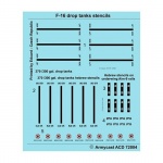 ACD 72004  F-16 drop tanks stensils