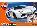 Quick Build auto J6019 - Lamborghini Aventador - bílá
